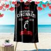 Cincinnati Bearcats Print Beach Towel, Large Soft Quick Dry Towel for Beach Camping Swimming