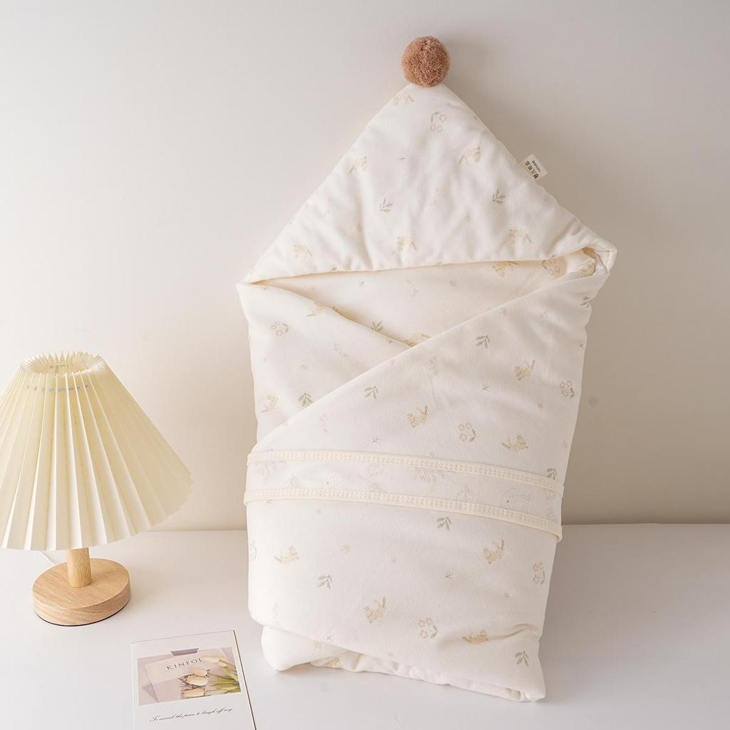Verdickte reine Baumwoll-Baby-Swaddle-Decke für Herbst/Winter