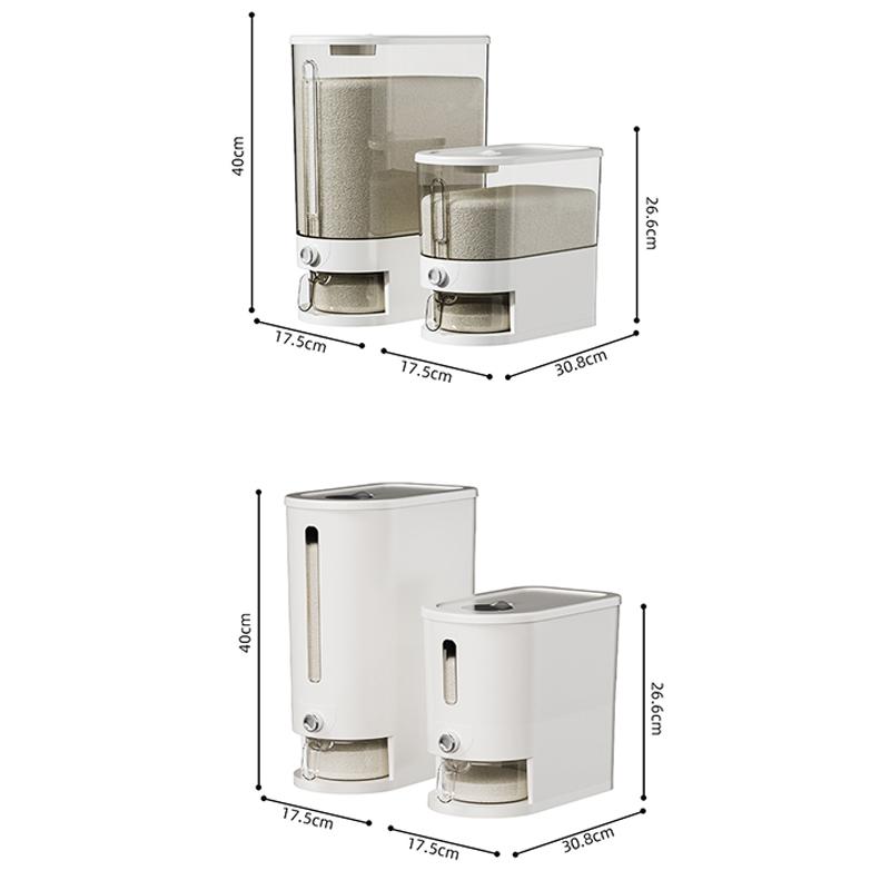 High-End Pressed Rice Bucket Insect-Proof Moisture-Proof Sealed Household Food-Grade Rice Box Flour Storage Container
