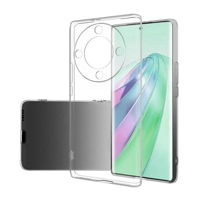 Magnetic Suede Leather Case For Honor Magic5 Lite Magic6 Lite 5G Shockproof Matte Silicone Soft Case Cover