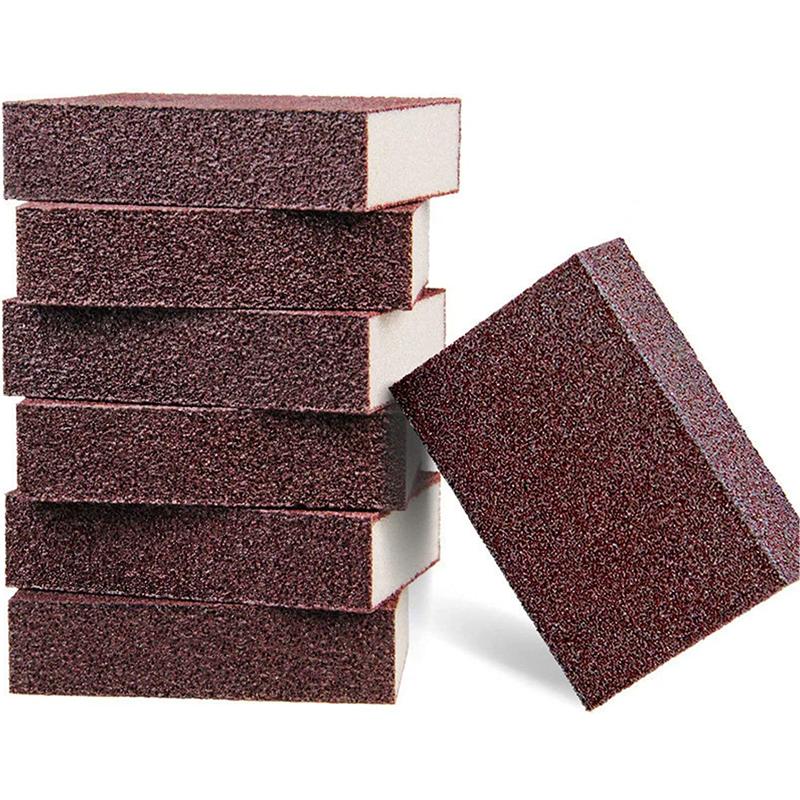 Kitchen Sponge Removing Rust Carborundum Eraser Cleaning Brush Descaling Clean Rub Cooktop Pot Kitchen Sponge Tools