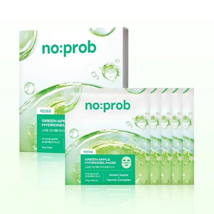 [Smooth Pores] Hydrogel Mask 5-Pack (Green Apple)