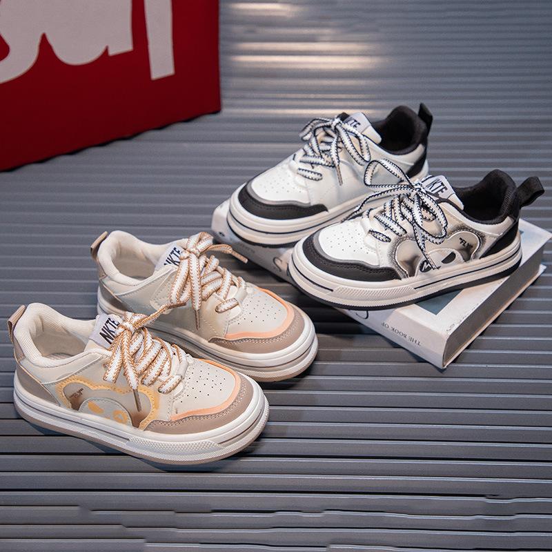 Children's board shoes spring and autumn 2025 new boys' sports shoes soft sole fashion casual shoes breathable girls' running shoes