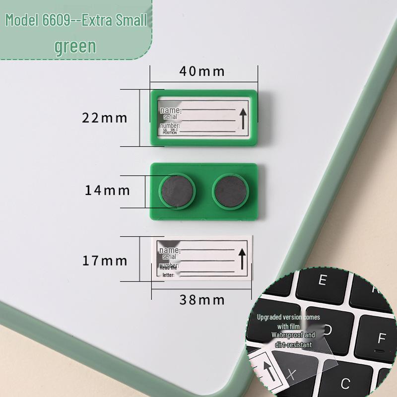 Magnetic Label Holder for Whiteboard & File Cabinets - Warehouse & Partition Name Sign Stickers