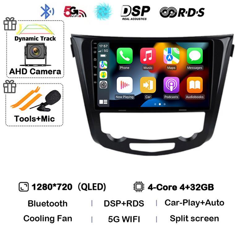 Android14 Car Radio Player For Nissan Qashqai J11 X-Trail Xtrail T32 Rogue Dualis 2013-2021 Support OEM BOSE 360 Auto Carpaly 4G