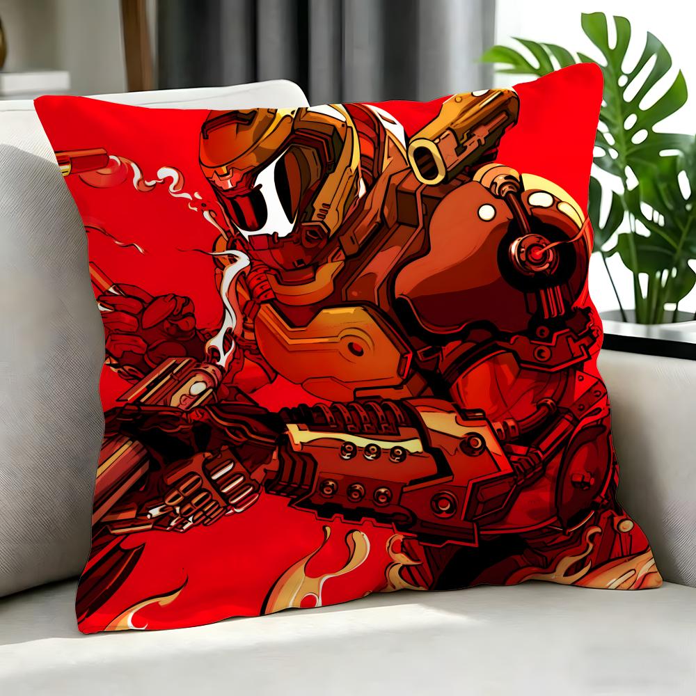 Game DDoom Cushion Cover Cushion Cover Set Pcs x x x Pillowcase Decorative Sofa Home Decor