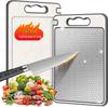 Multifunctional German 304 Stainless Steel Cutting Board for Chopping & Defrosting Vegetables and Fruits