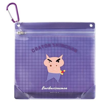 Étui à fermeture éclair pour mousqueton à crayons d'usine Buriburizaemon H175 x L180mm T's Shin-chan KS-5544407BU