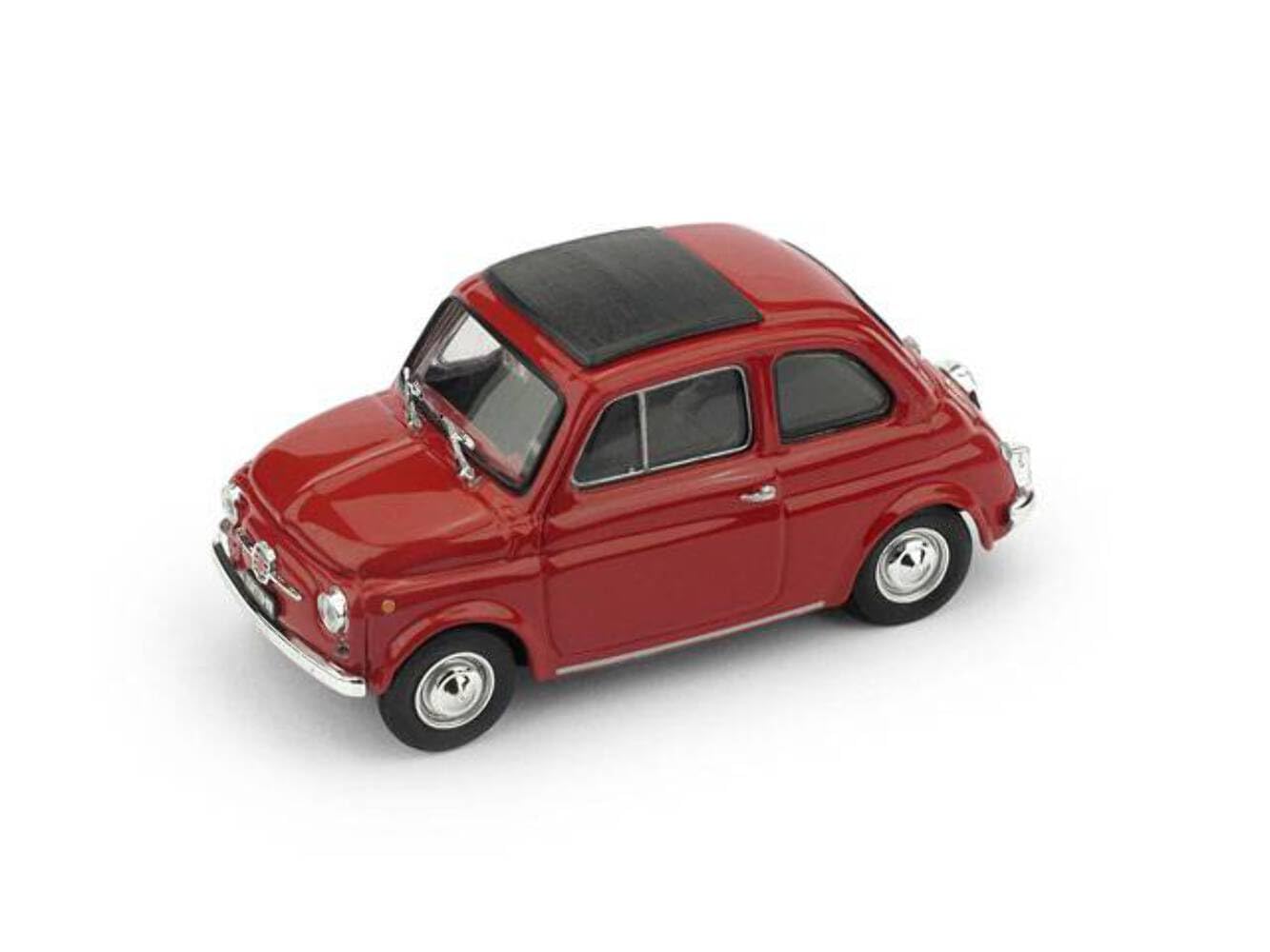 

Blum Fiat 500F Close Medium Red Black Interior Готовый продукт 1/43