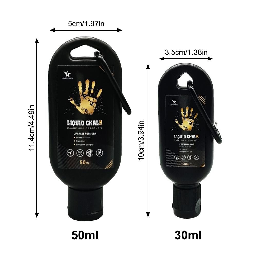 30/50ml Liquid Chalk Anti-Slip Sport Magnesium Powder Liquid Magnesium Powder Gymnastics Magnesium Powder for Gym Rock Climbing