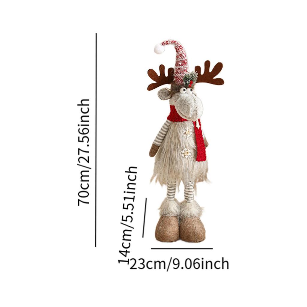 Christmas Sculpture Reindeer Figurine Ornament for Table Centerpieces Housewarming