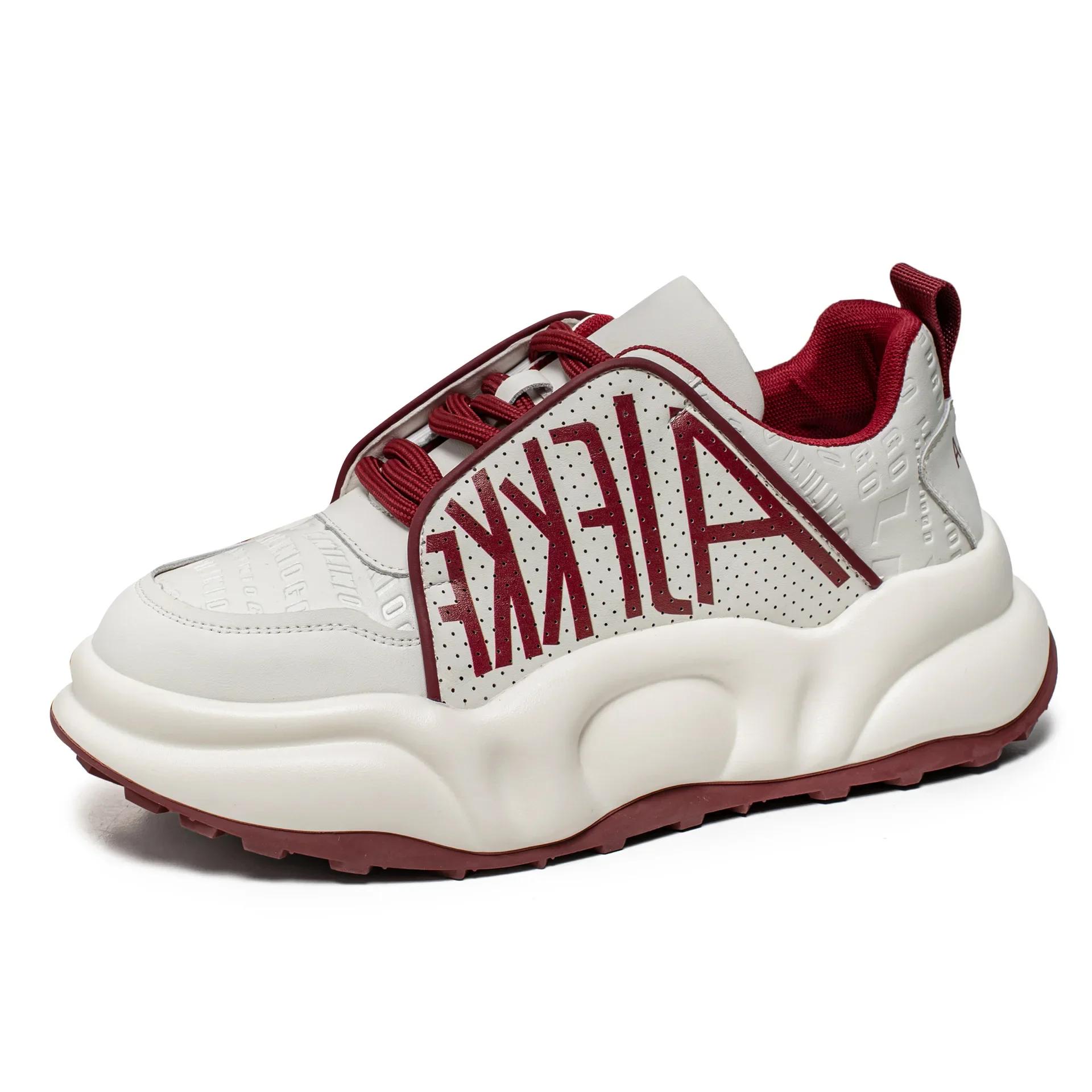 

New Casual Men s Sneakers Fashion Trend Youth Campus Style Thick soled Height Increasing Running Shoes Para Hombres 44