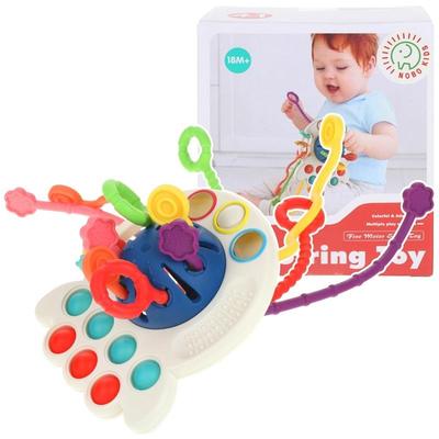 Octopus Sensory Toy Anti-Stress Tug Teether - Blue