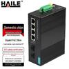 HAILE Industrial Gigabit POE Fiber Optic Transceiver