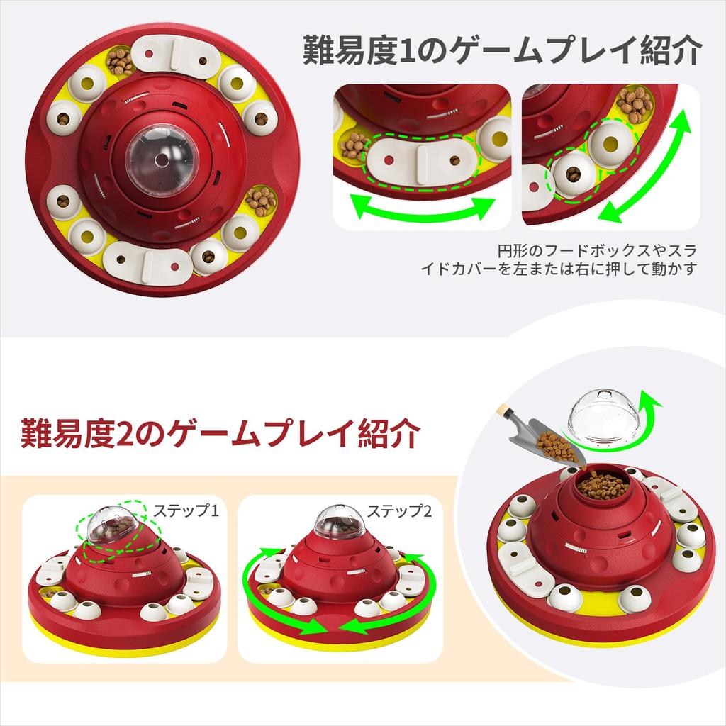 KADTC Dog Puzzle Toy, Educational Toy, Levels 2 & 1 with Slow Feeder, Brain Training, Mental Stimulation, Cognitive Development, Boredom Prevention, S