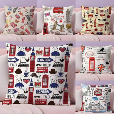 LOVE England Printed Pillow Case  Ultra Soft Skin Friendly Fabric Cloud Like Comfort & Concealed Zipper