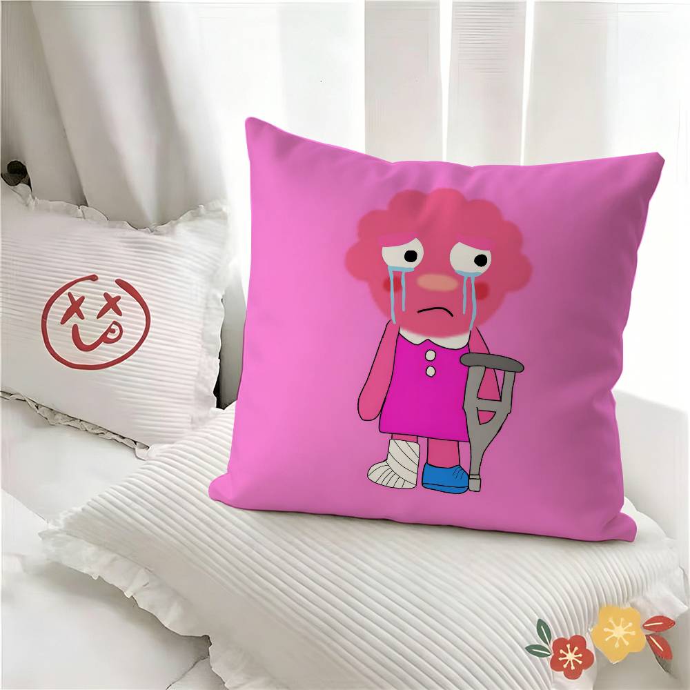 Stück Cartoon Nudel und Freunde Kissenbezug Mode Quadratischer Kissenbezug Schlafzimmer Sofa Raum Ins Dekoration Freizeit