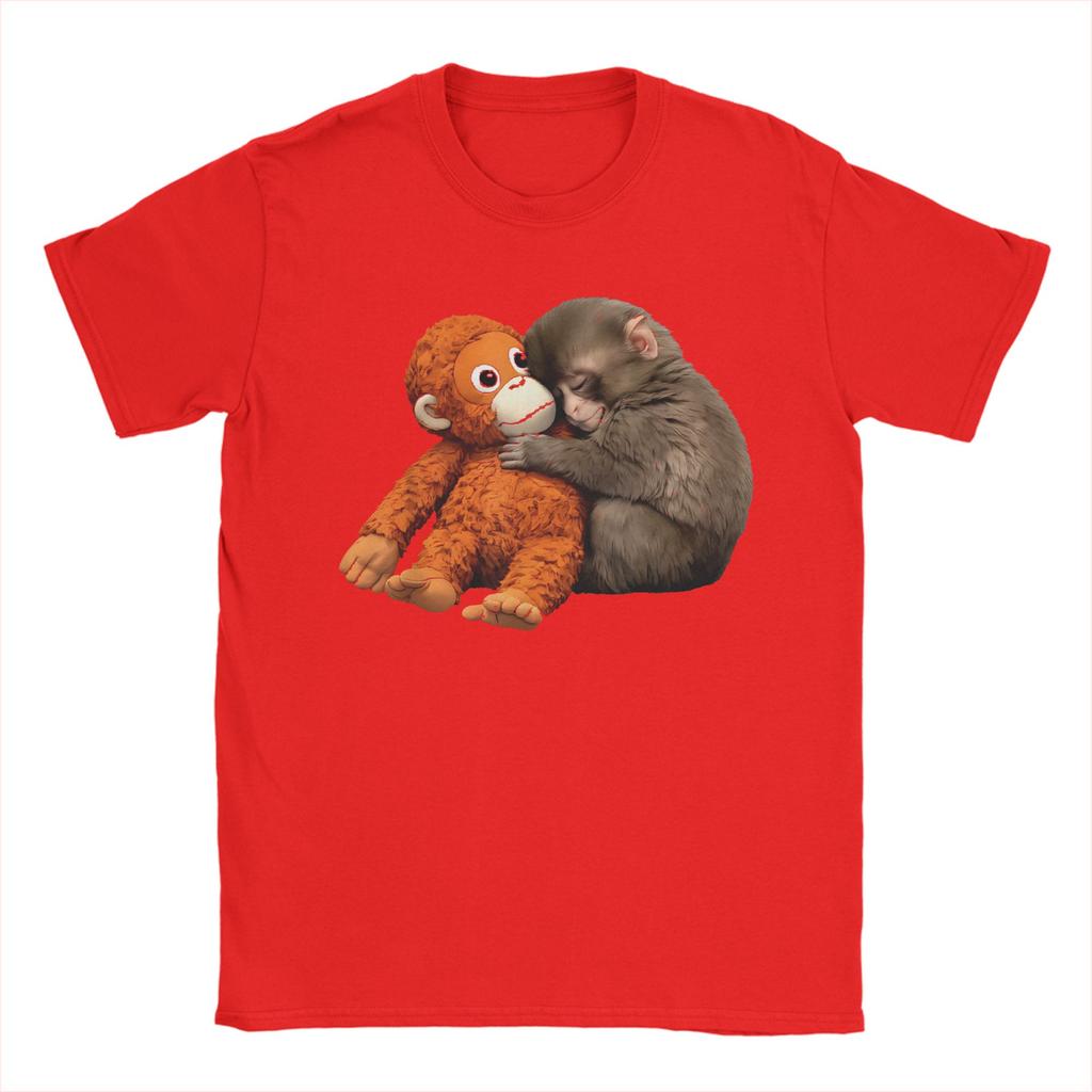 Men Punch Monkey Funny Animal T Shirt 100 Cotton Clothes Leisure Short Sleeve Crewneck Tee Shirt Gift Idea TShirts