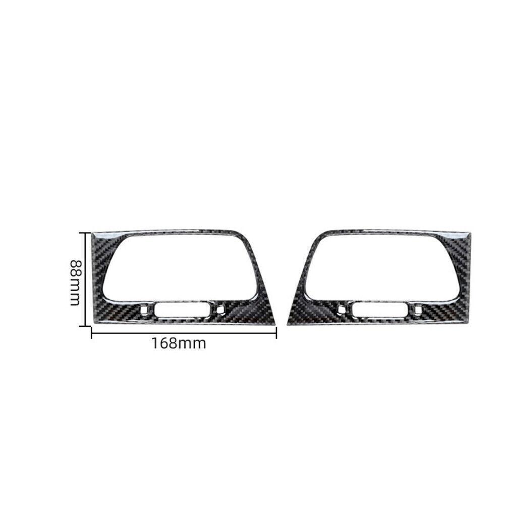 For Honda CRV CR-V 2012-2014 2Pcs Carbon Fiber Front Side Air Outlet Cover Trim