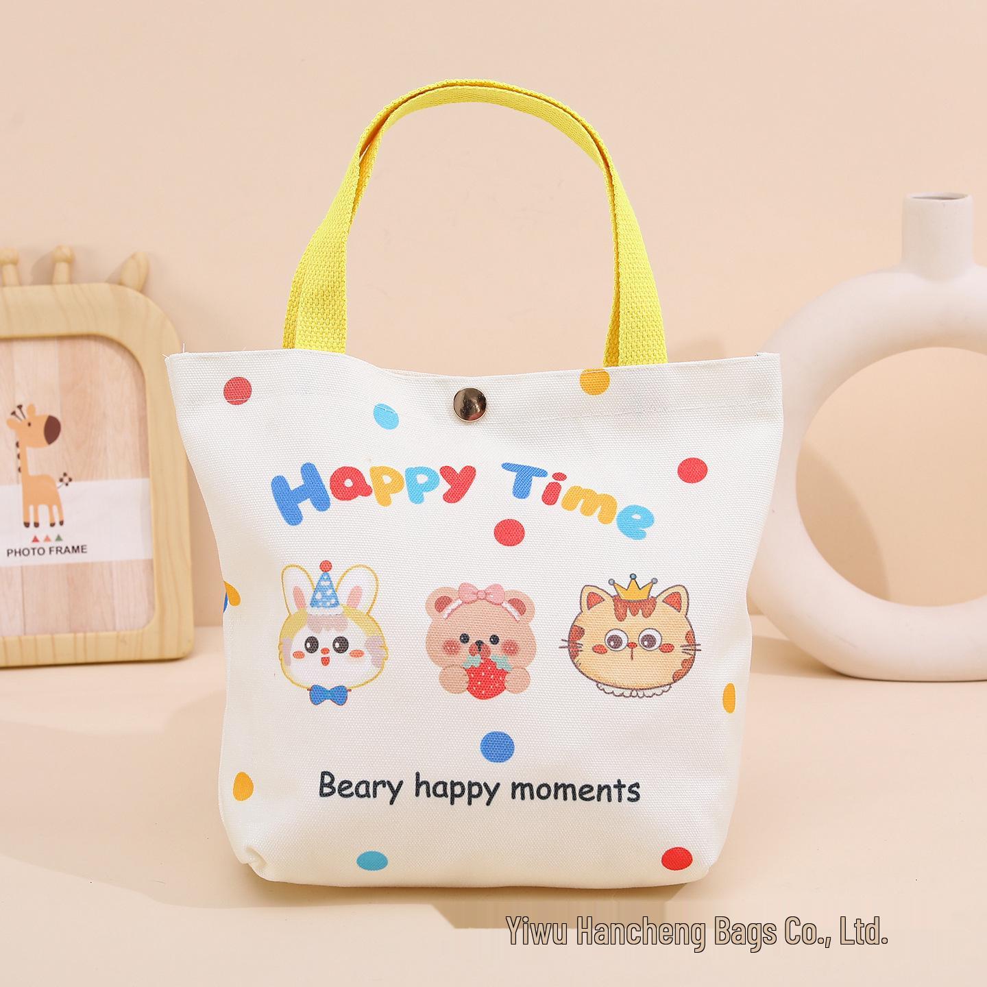Children s Day Graduation Canvas Tote Bag for Kindergarten & Elementary Students 25x22 cm