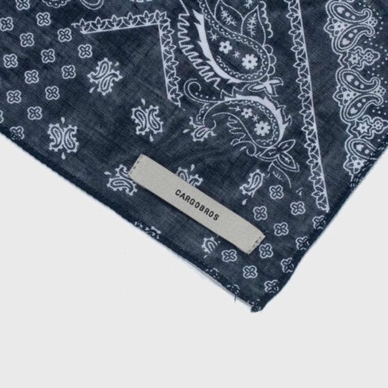 CARGOBROS Klasický paisley šátek bandana (námořnictvo)