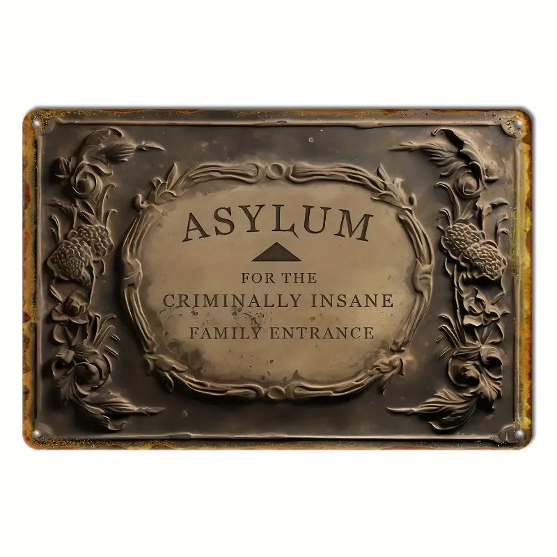 Metal Tin Poster Visual Effect Wall Art Decor Art Painting Retro Plaque Poster for Bar Club Wall Decor Retro Home Wall Plate