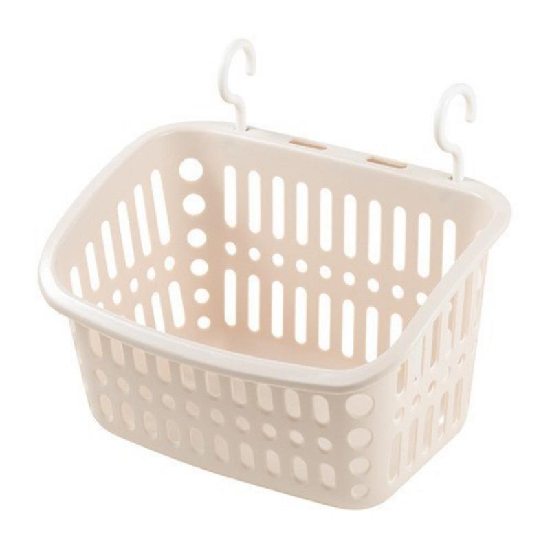 Wall-mounted Storage Basket Plastic Wall-mounted Storage Basket for Bathroom and ToiletSuspended Hanging Basket