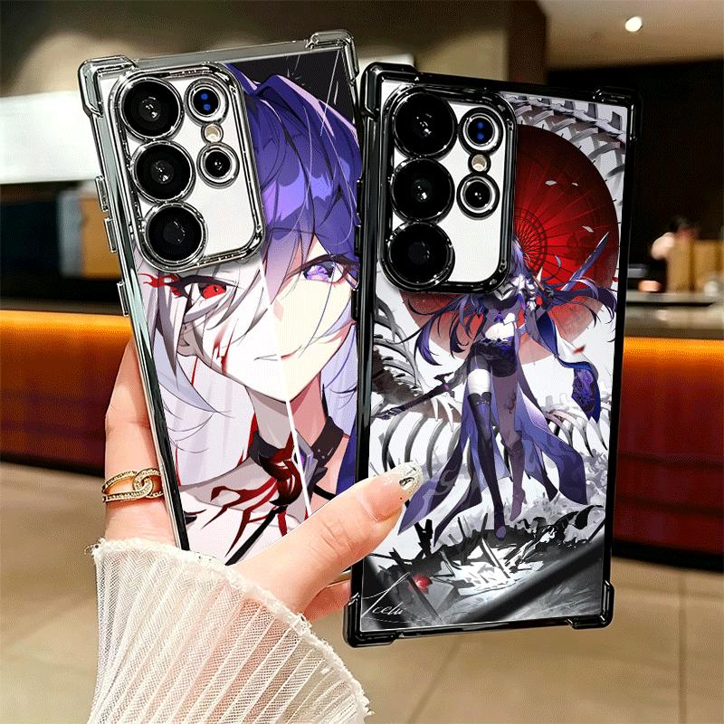 Honkai Star Rail Acheron Plating Phone Case For Samsung Galaxy S24 S25 FE S26 Edge S23 Ultra S22 S21 Plus S20 Anti-Fall Airabag
