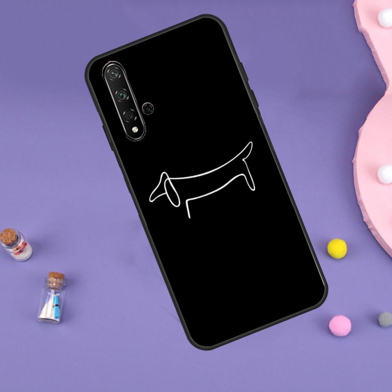 Sausage Dog Dachshund Quotes For Huawei Nova 11i 12i 8i 7i 3i 9 10 SE Y60 Y61 Y70 Y72 Y73 Y90 Y91 P20 P30 P40 Lite Case