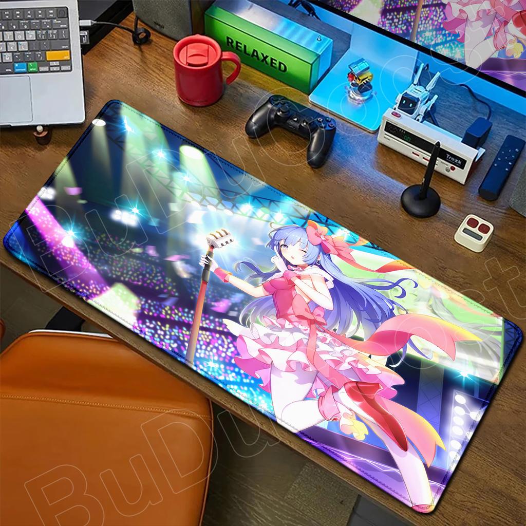 HD Cute Girl Large Mousepad Anime Date A Live Mouse Pad Laptop Gaming Accessories Keyboard Desktop Tokisaki Kurumi Toka Yatogami