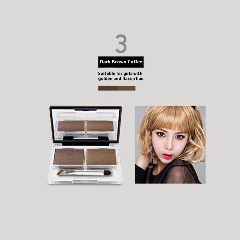 

Макияж Натуральная двухцветная пудра для бровей Двухцветная градиентная пудра для бровей Тени для носа Пудра Легко окрашивается Водостойкая Не растекается 3