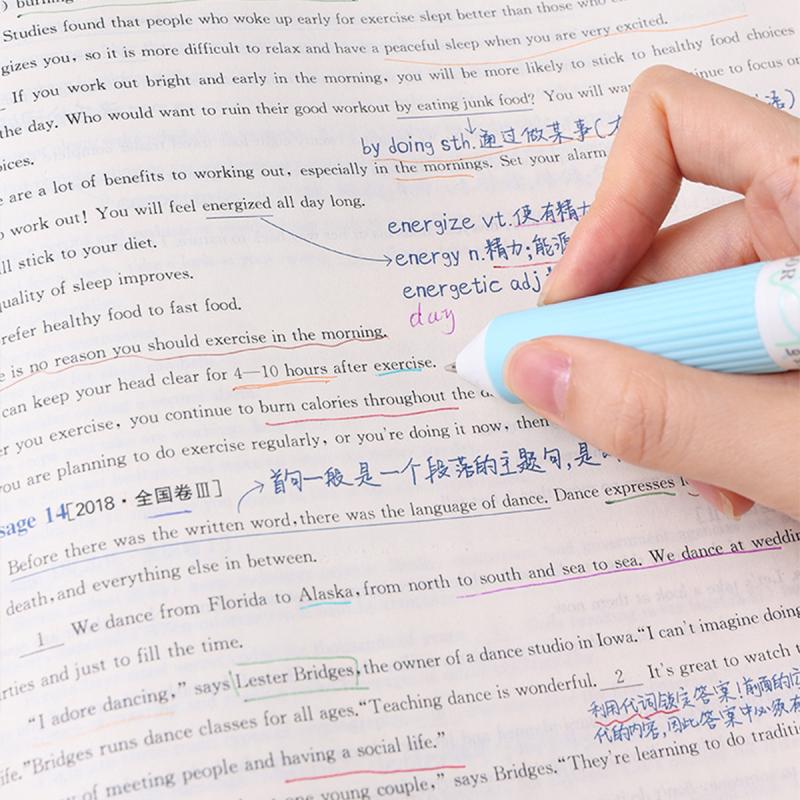 28 Barevná kuličková pera 0,8 mm Měkký úchop Stiskací Vícebarevné psací pero Pro kreslení Školní potřeby Papírnictví