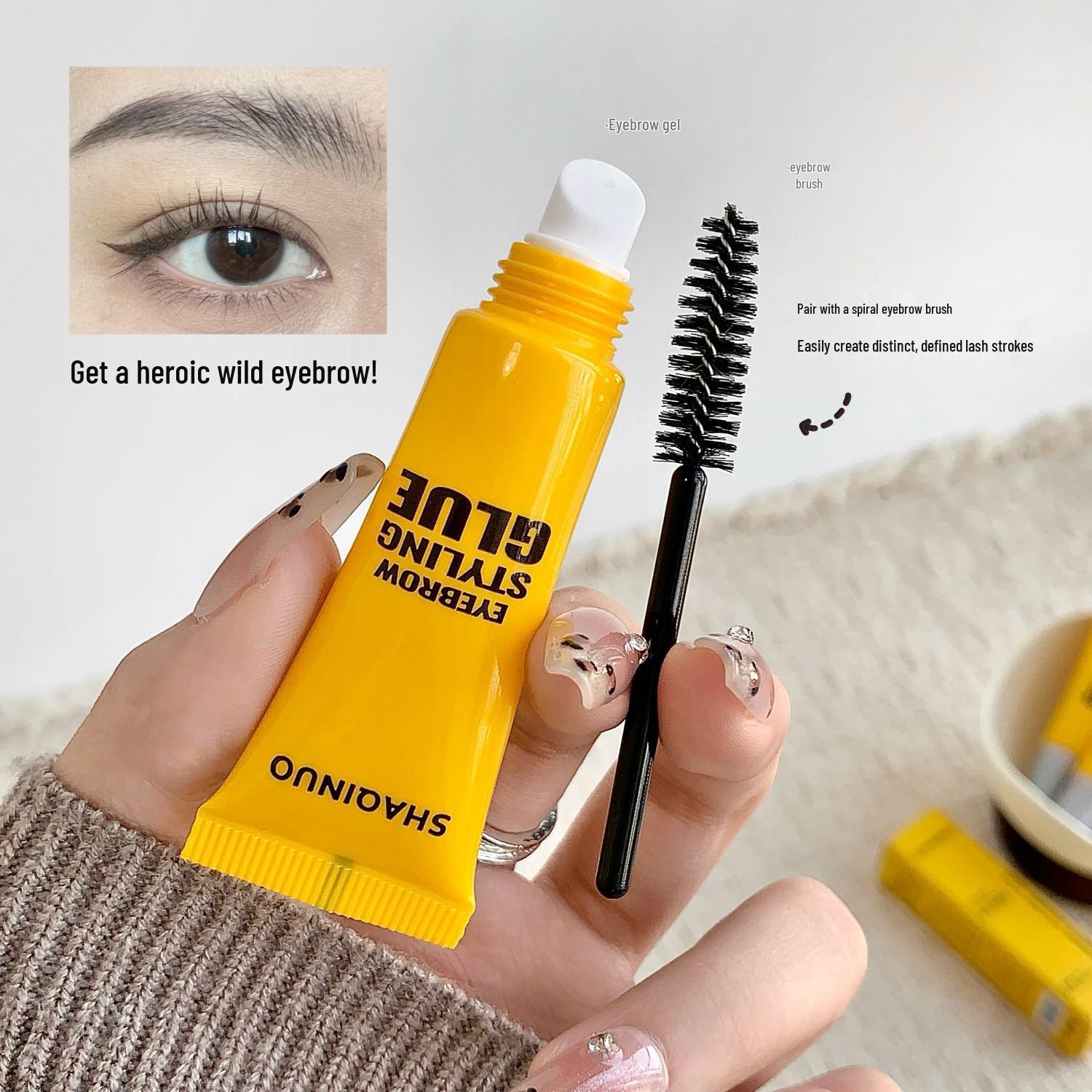 SHAQINUO Long-Lasting Colorless Eyebrow Pomade Gel