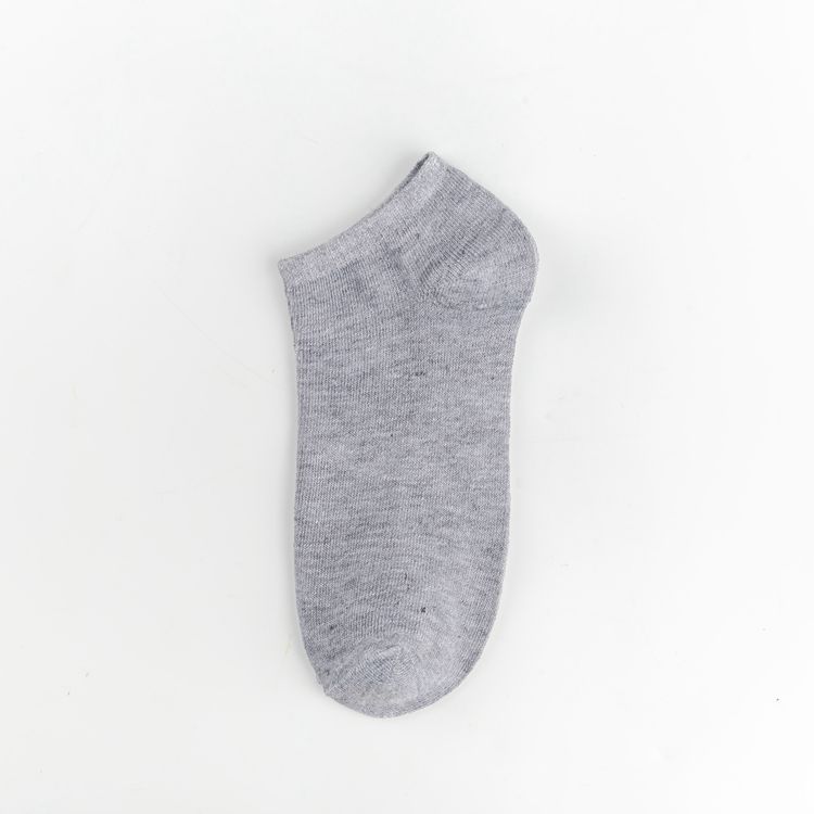 Men's Summer Cotton Invisible Socks Anti-Odor Sweat Absorbent Black, White, Gray Perfect for Sports Casual Wear