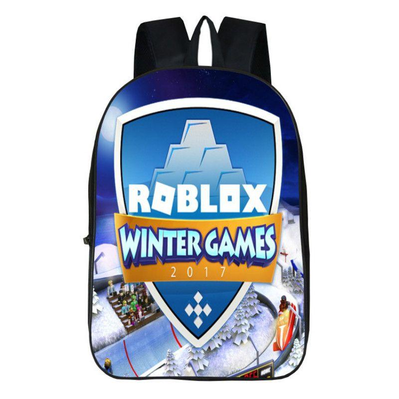 Roblox Pattern Kids School Backpack With Large Capacity And Durable Polyester Material