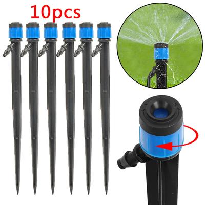 1/10PCS Adjustable Irrigation Drippers Garden Micro Drip Irrigation System Inserting Ground Sprinklers Yard Watering Nozzle