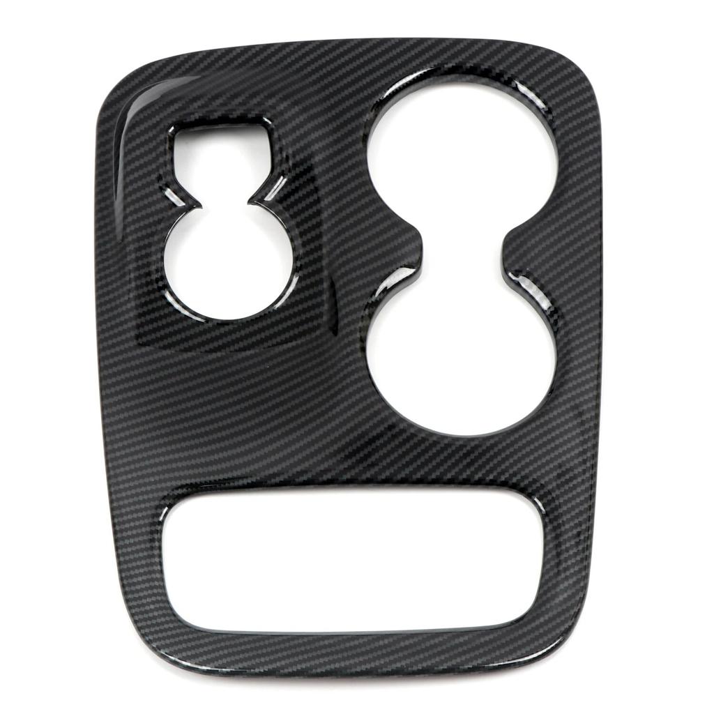 För Dodge Durango 2014 2015 2016 2017 Biltillbehör Kolfiber Svart Mittkonsol Växelspakspanel Skydd 1 st Endast Passar Vänsterstyrd!!