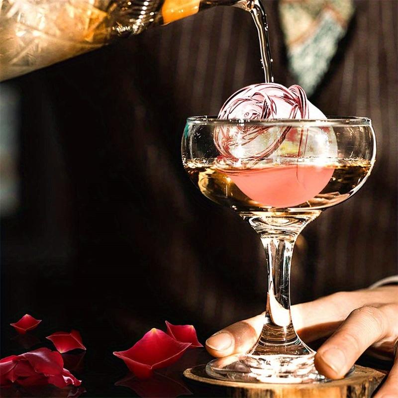 Rose Ice Hockey Silicone Mold DIY Household Ice Maker Coffee Ice-Cream Mould Homemade Dessert Drink Ice Mold Kitchen Home Gadget.