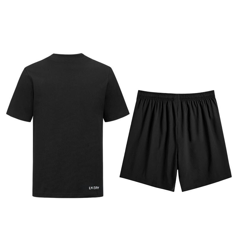 Li-Ning Comfortable Skin-Friendly Breathable Fitness Suit Men suits YATW081-2