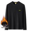JEEP Men's Thermal Fleece Long-Sleeve Crew Neck T-Shirt