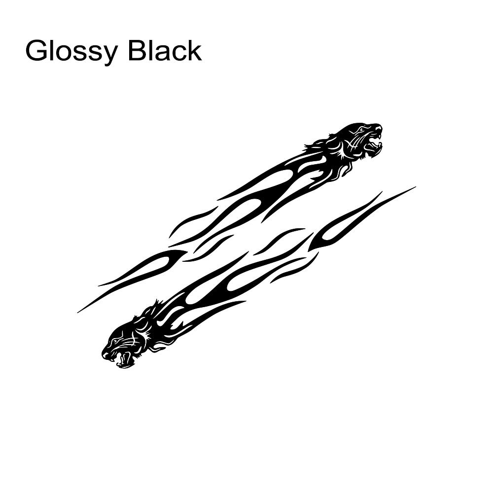 Car Whole Body Stickers Tiger Flame Graphics Vinyl Film Decor Decals Universal Auto External Tuning Accessories Various Sizes