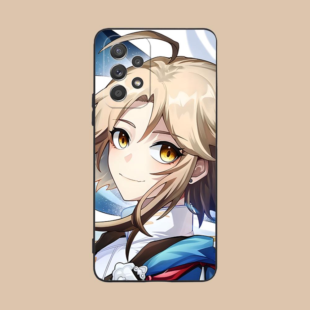 HSR Yanqing Matte TPU Mobile Phone Case for Samsung Galaxy M55 54 42 35 34 33 32 23 22 15 14 13 12 F55 5G Colorful Cover