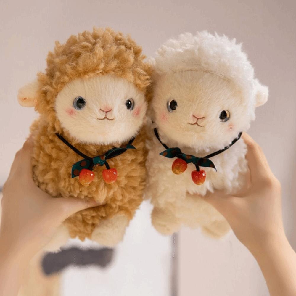 Cartoon Sheep Doll Plush Toy Fluffy Animal Fluffty Doll Little Sheep Doll Birthday Gift