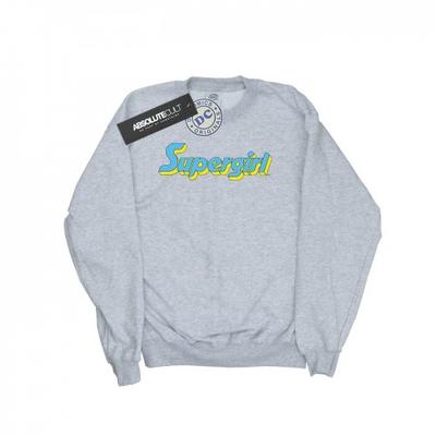Mädchen Supergirl Text Logo Sweatshirt
