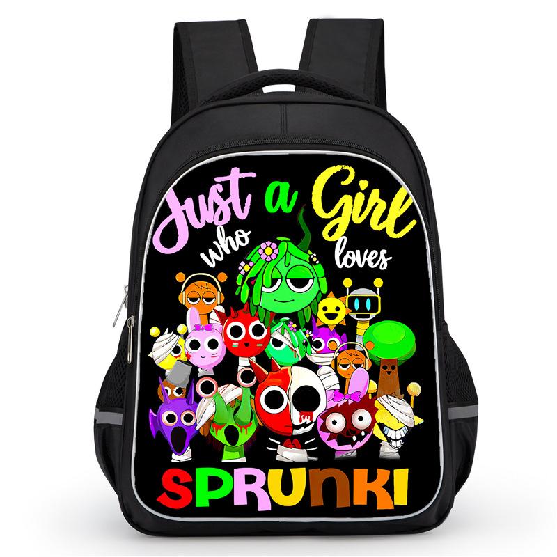 Rhythm Box Sprunki Hra Anime Batoh Studentský Školní Taška Počítačová Taška