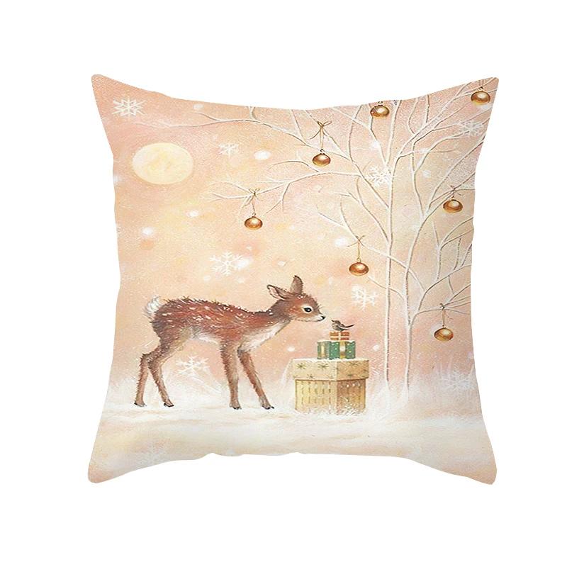 New Years Gifts Christmas Ornaments Pillow Cases Merry  Home Decorations  Cushion Covers