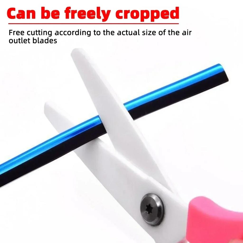 Car Air Conditioner Outlet Decorative U Shape Auto Air Vent Grilles Moulding Trim Decor Strips Car Door Edge Corner Protector