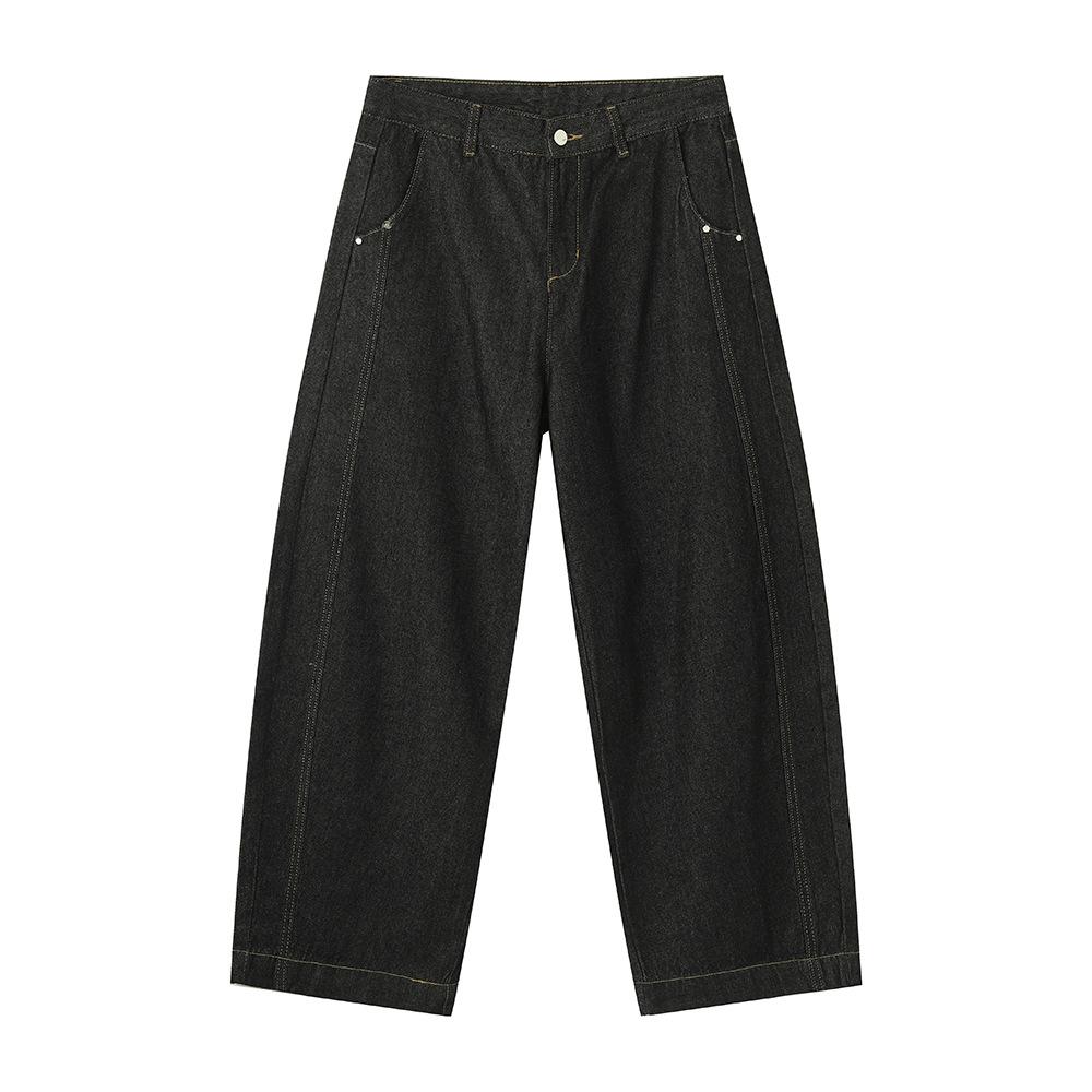 | American retro cutting, washed old three-dimensional silhouette, classic original cow jeans