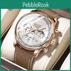 Stylish Mens New Watch Lige Casual Leather Quartz Watch Automatic Calendar Luminous Waterproof Watch