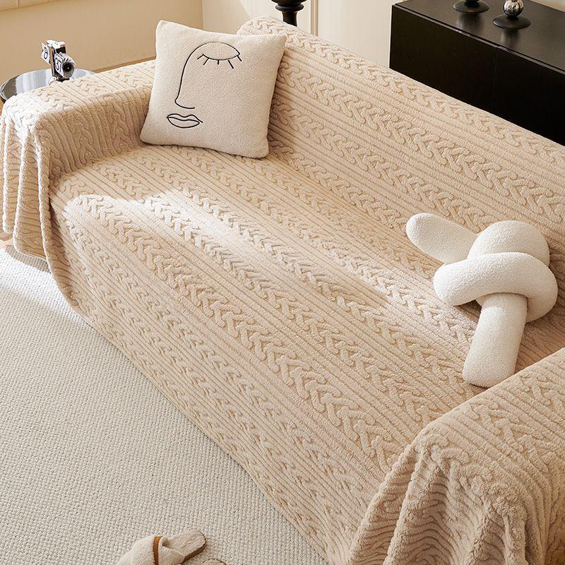 

Универсальный универсальный чехол для дивана, простой тканевый чехол для гостиной, плюшевый утолщенный диван, полотенце, пылезащитный чехол, ткань 180*130